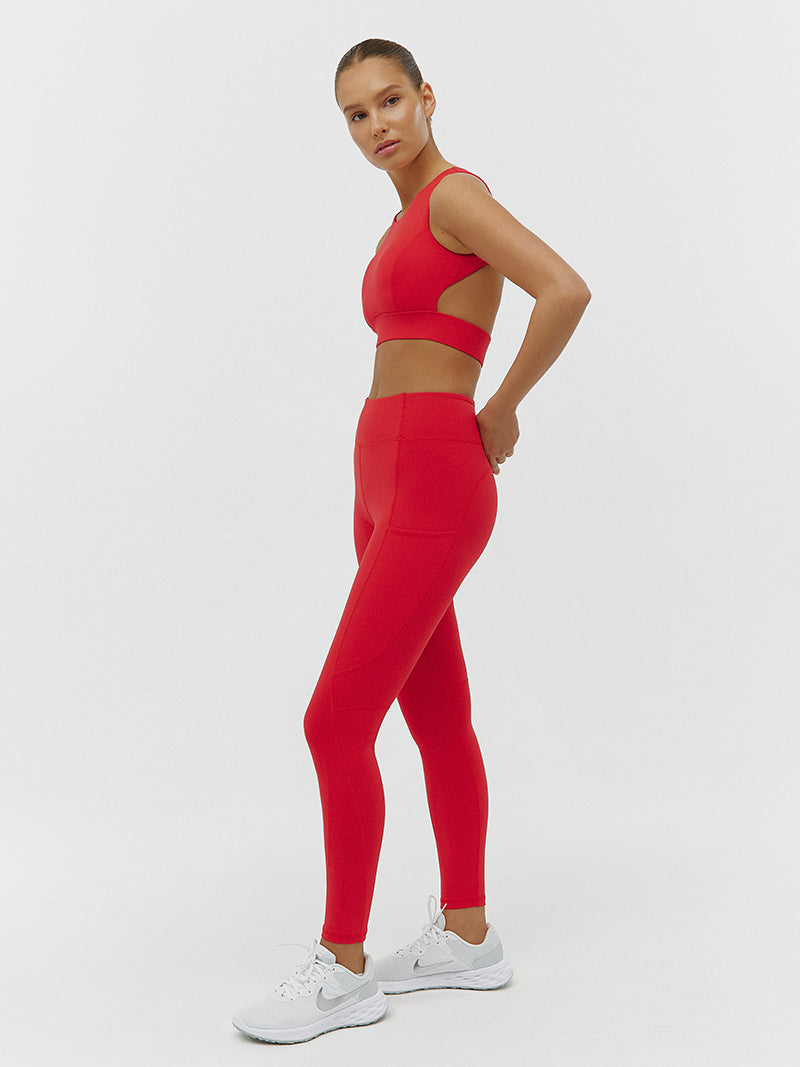 One Red Legging
